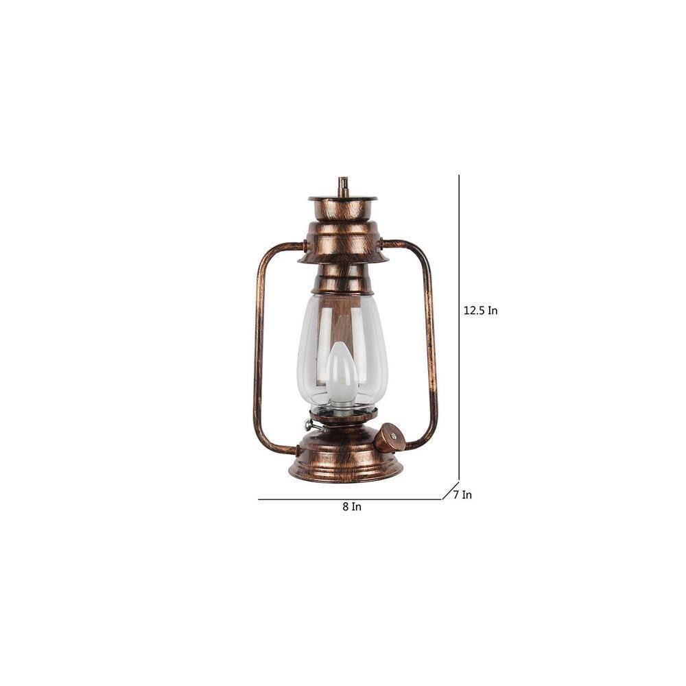 Harper Copper Metal Wall Mounted Lantern Lamp