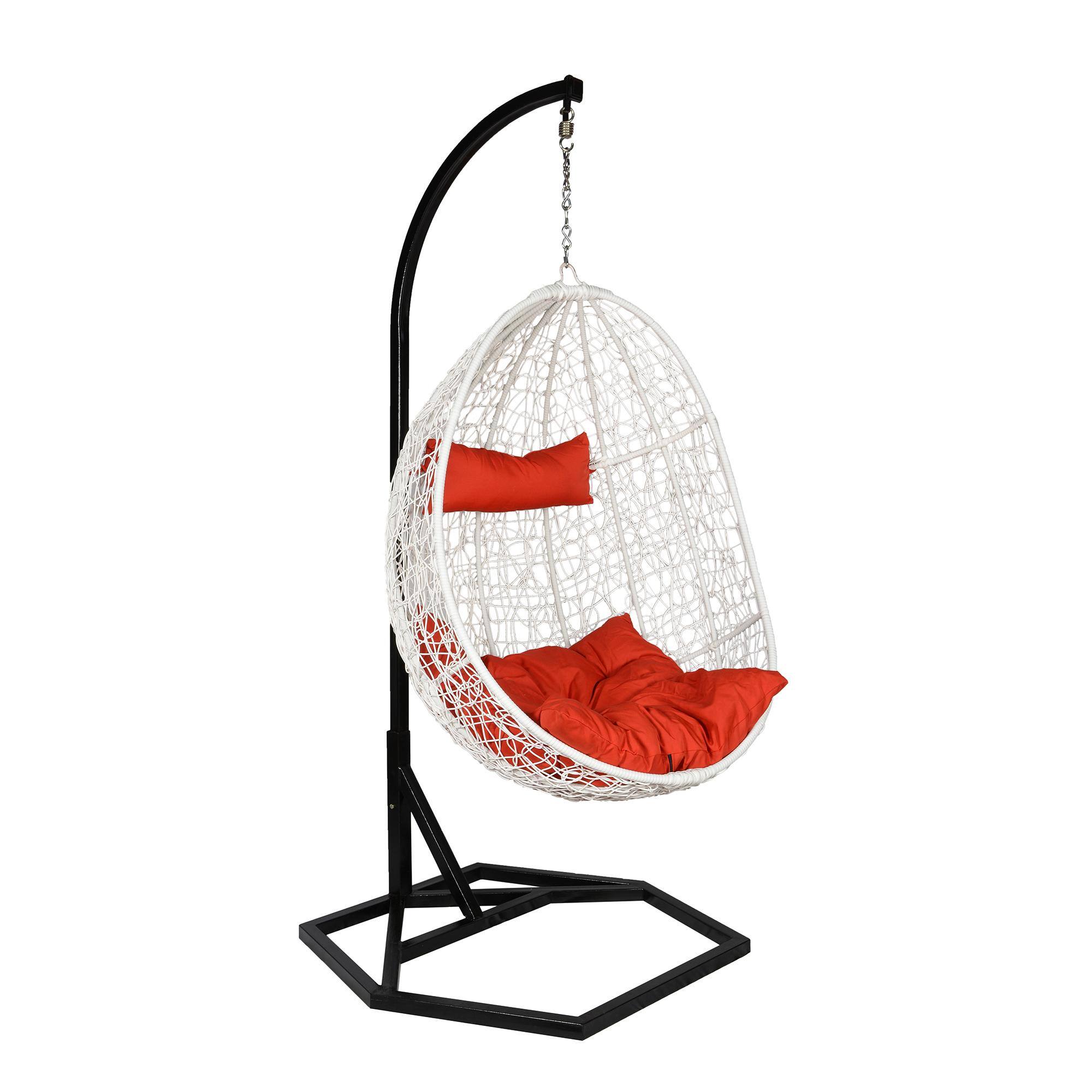 Bern Wicker Swing In White Color
