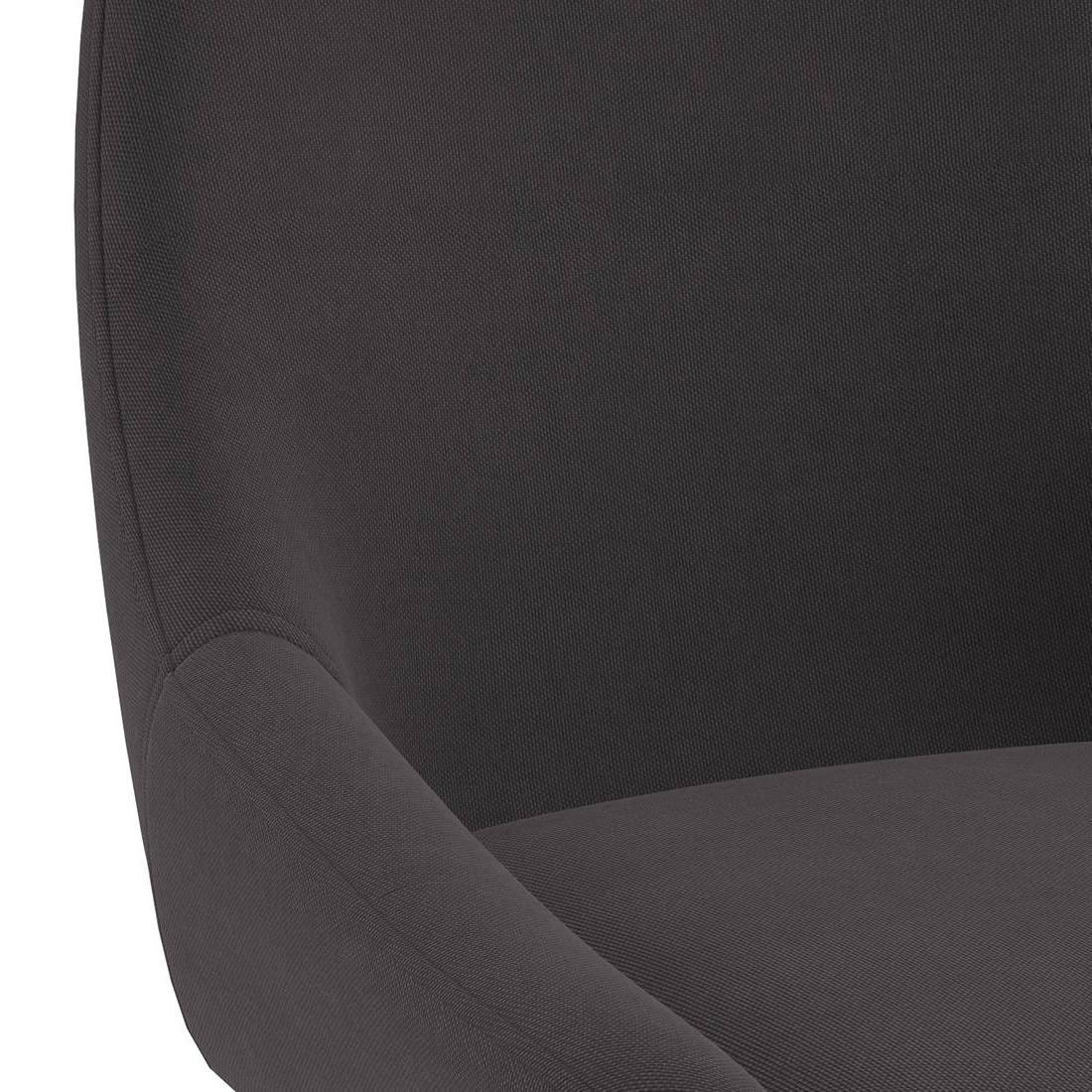 Heston Solid Wood 6 Seater Dining Table With 6 Rickman Lounge Chair (Colour : Matty Grey)