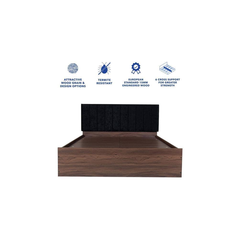 Samskara Bed With Premium Leatherette Fabric And Box Storage Queen Bed