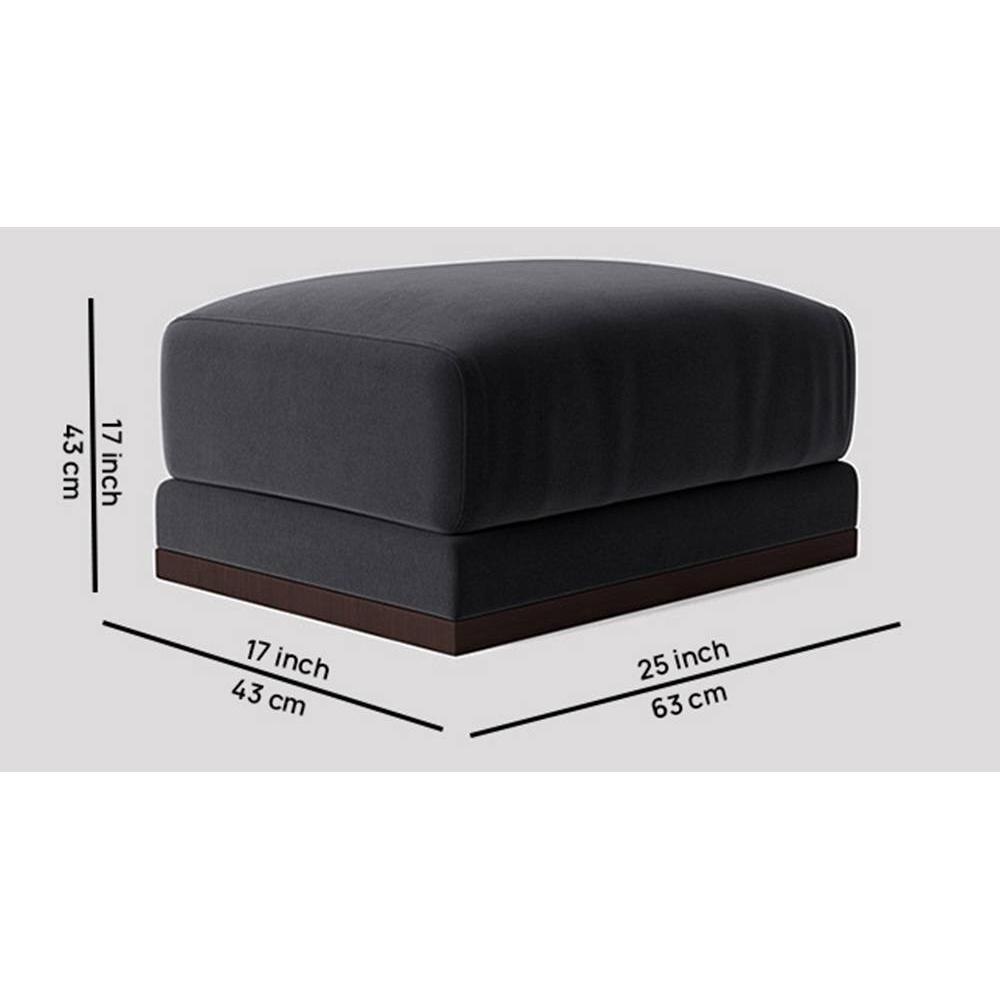 Alesun Ottoman Color in Black