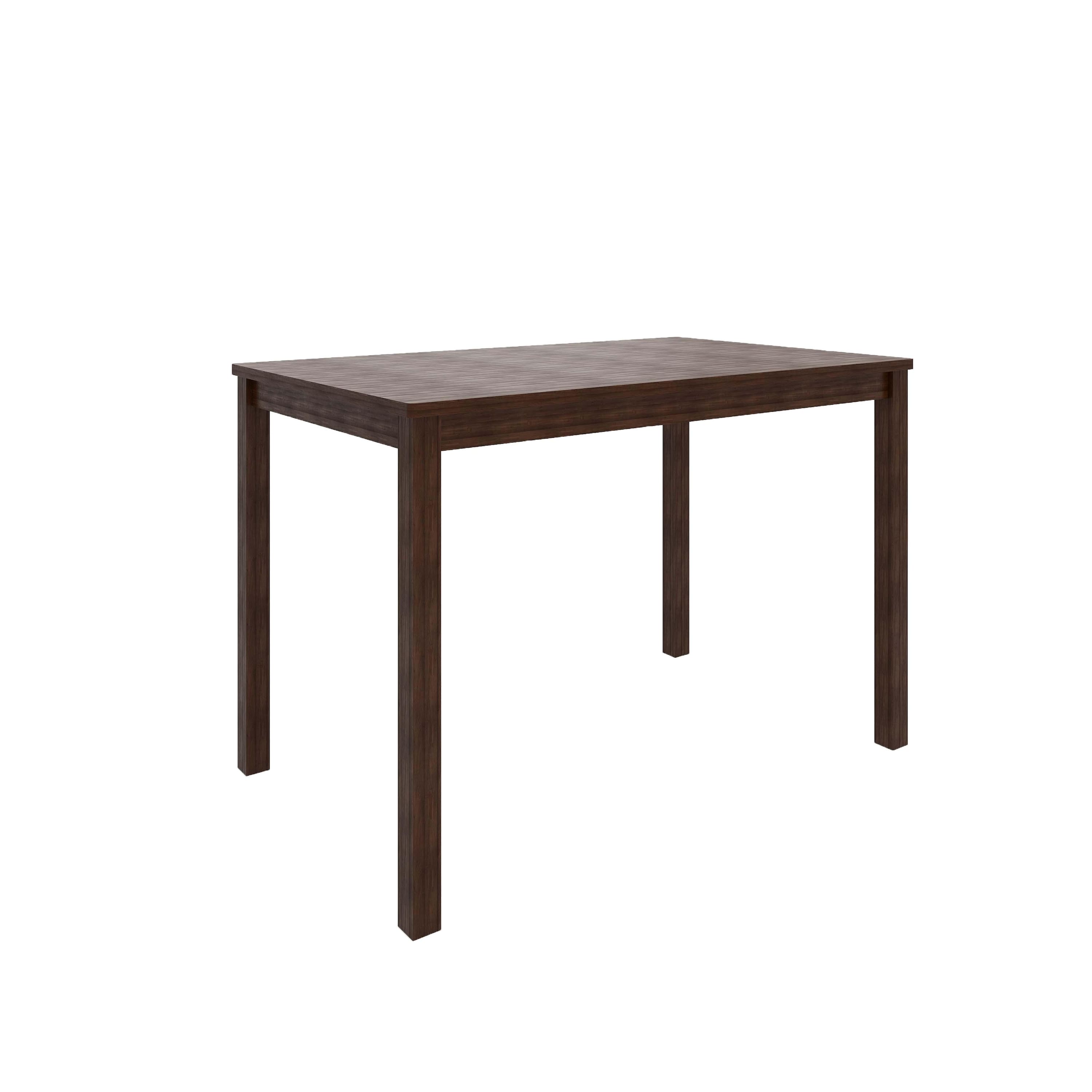Seattle Starter Dining Set 1+4 (Rubberwood, Dark Cappuccino Finish)