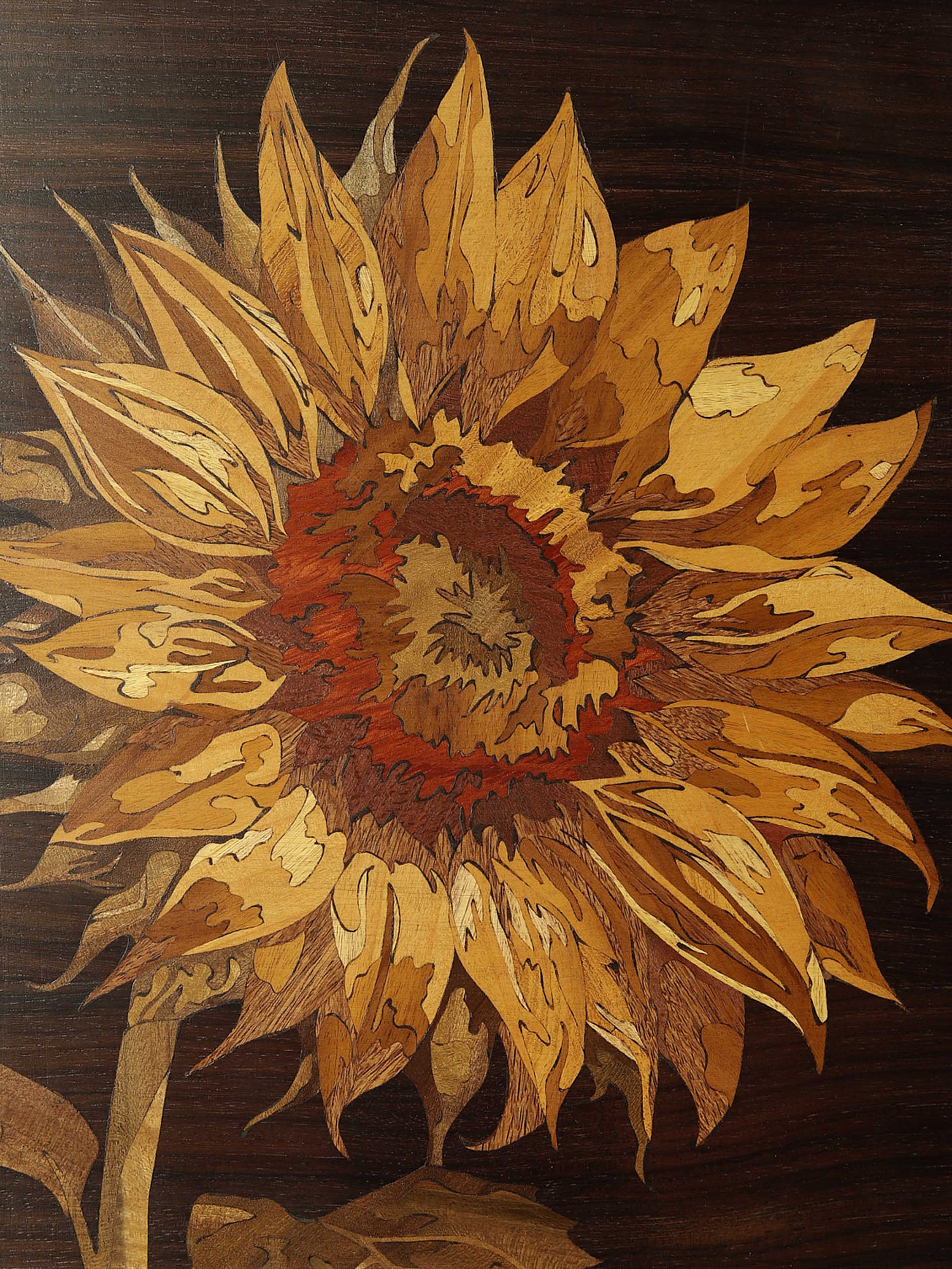 Sunflower Mysore Rosewood Inlay
