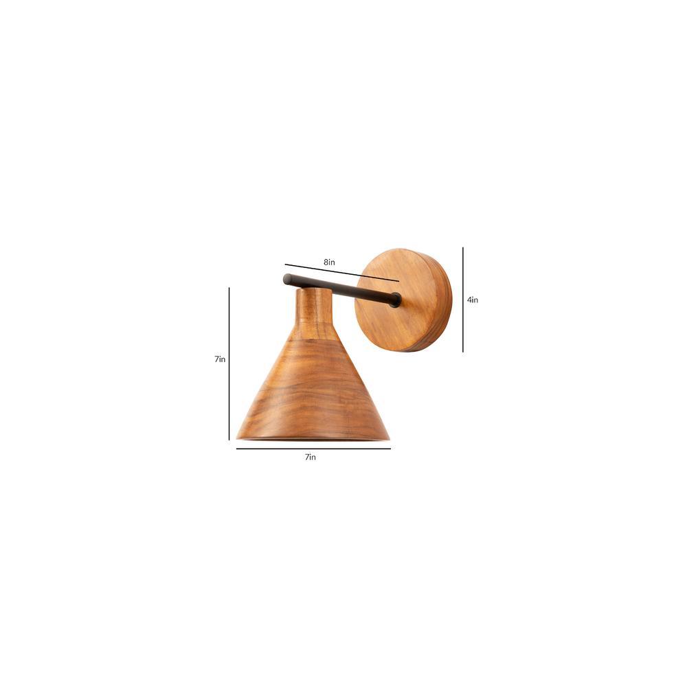 Tubino Wooden Wall Sconce