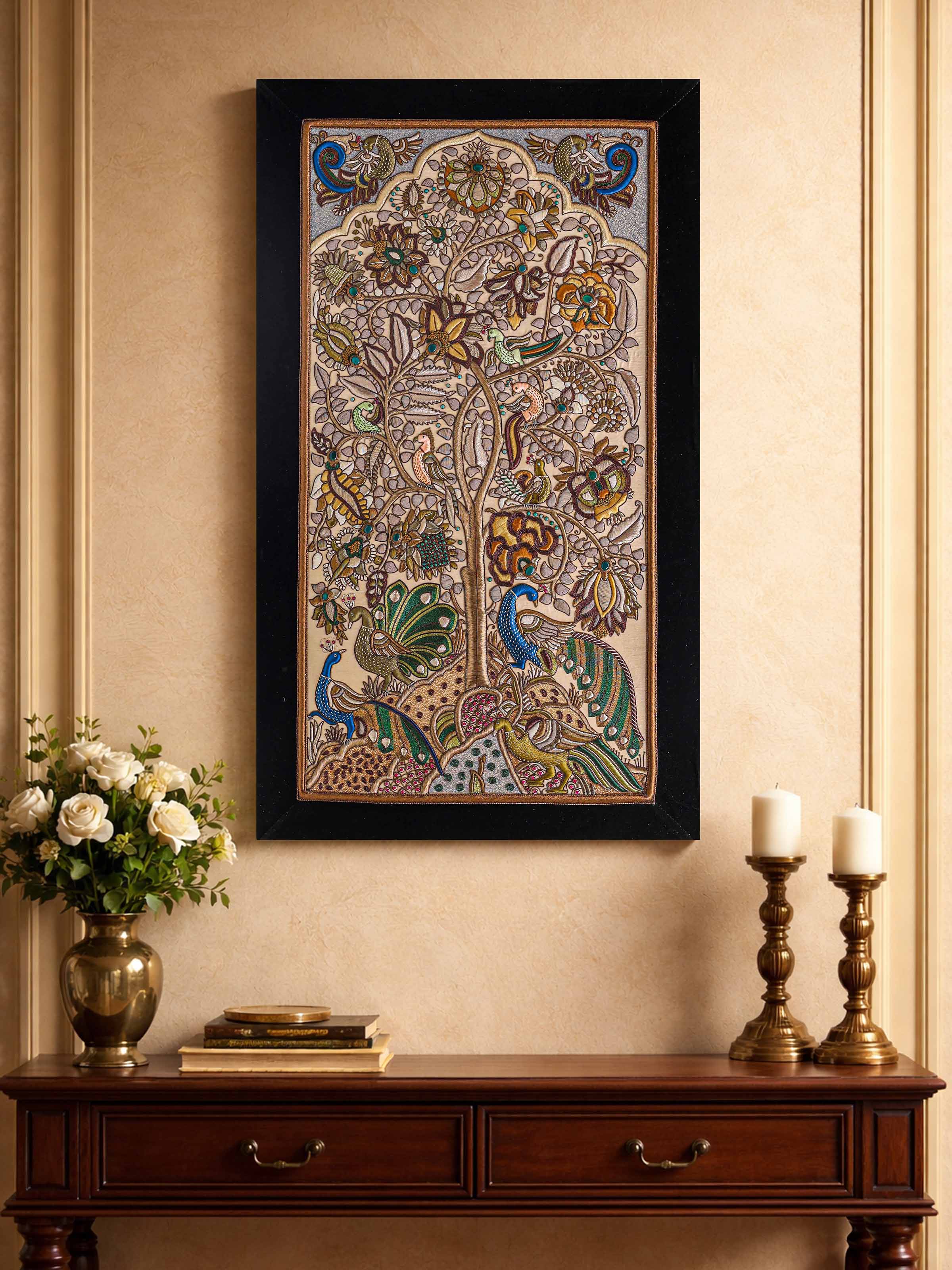 Tree of Life Zardozi Wall Hanging