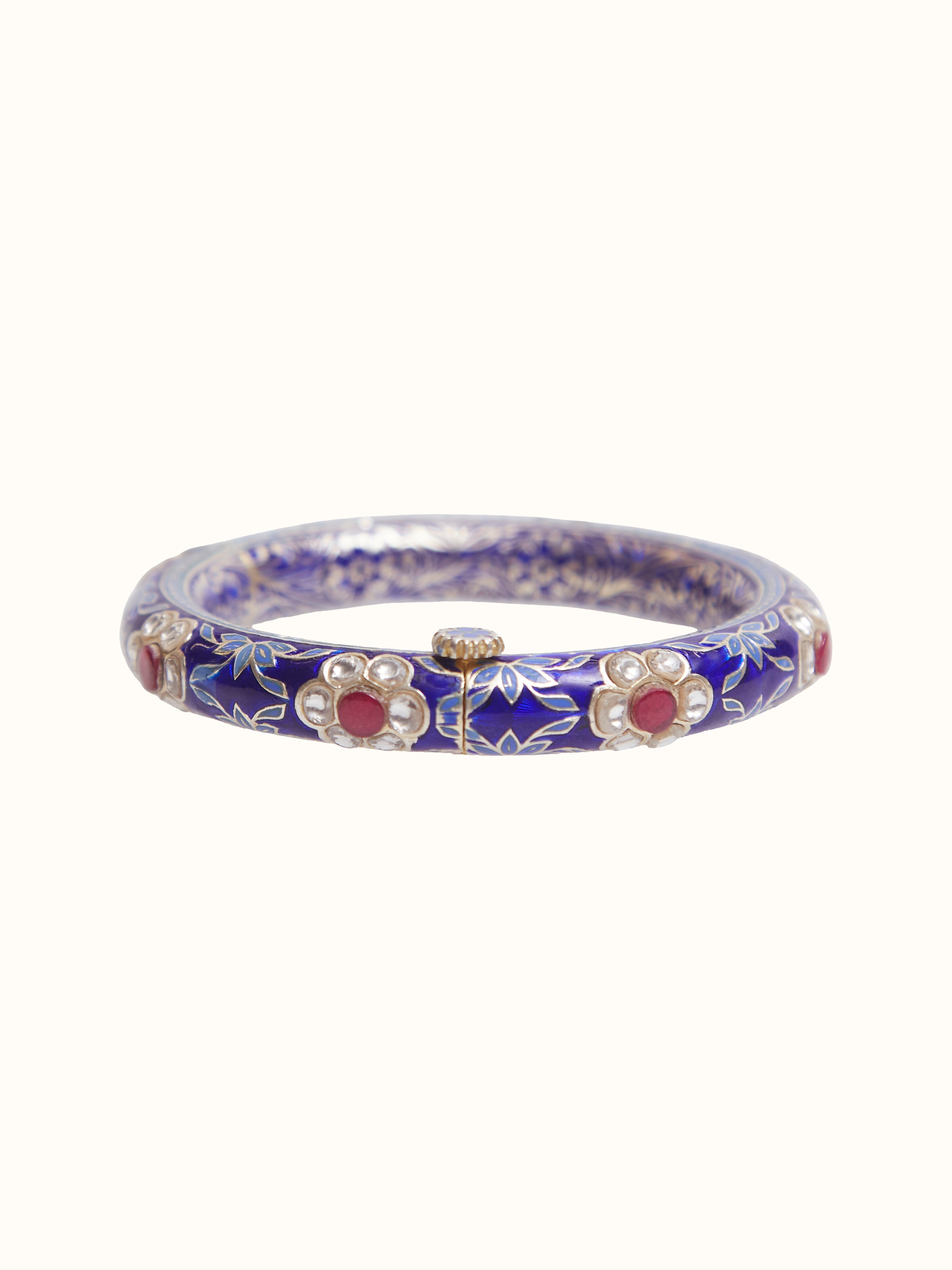 Meenakari Silver Bangle