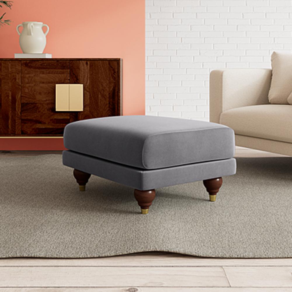 Weterlo Ottoman Color in Dark Grey