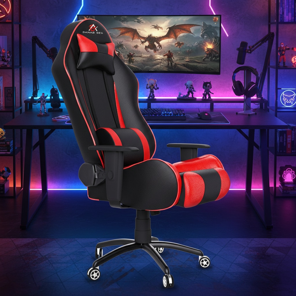 ASE Gaming Gold Series Gaming Chair (Red)