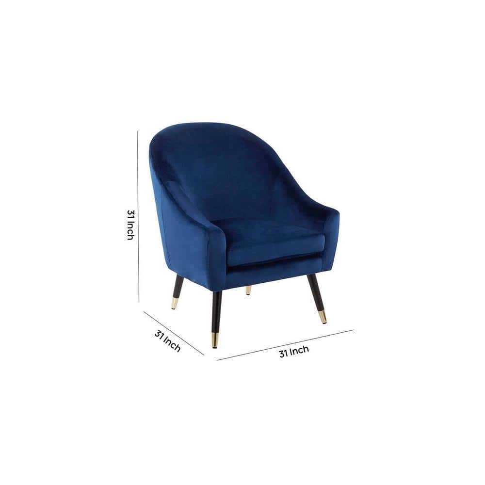 Matisse Accent Chair in Navy Blue Colour