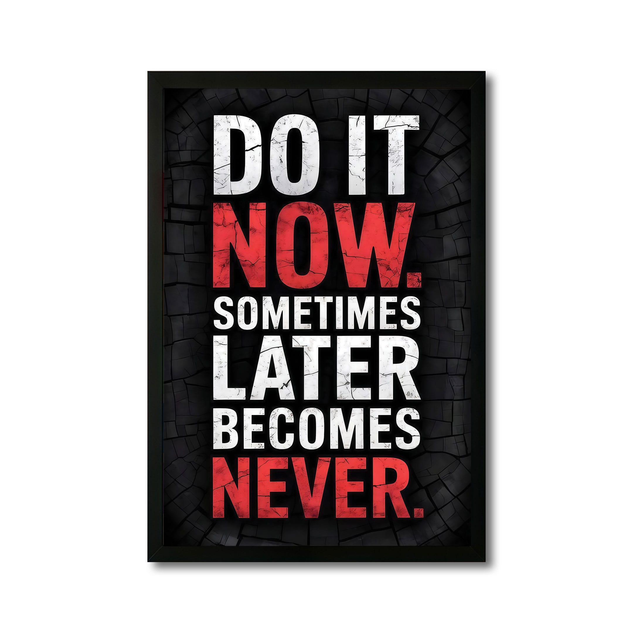 The Castle Decor Do It Now Motivational Wall Art 8x12 Inch - The Castle Decor