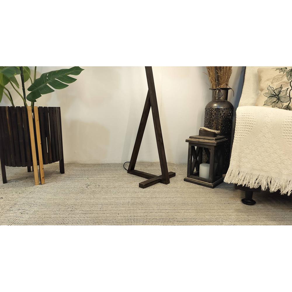 Zed Beige Jute Floor Lamp with Beige Jute Base