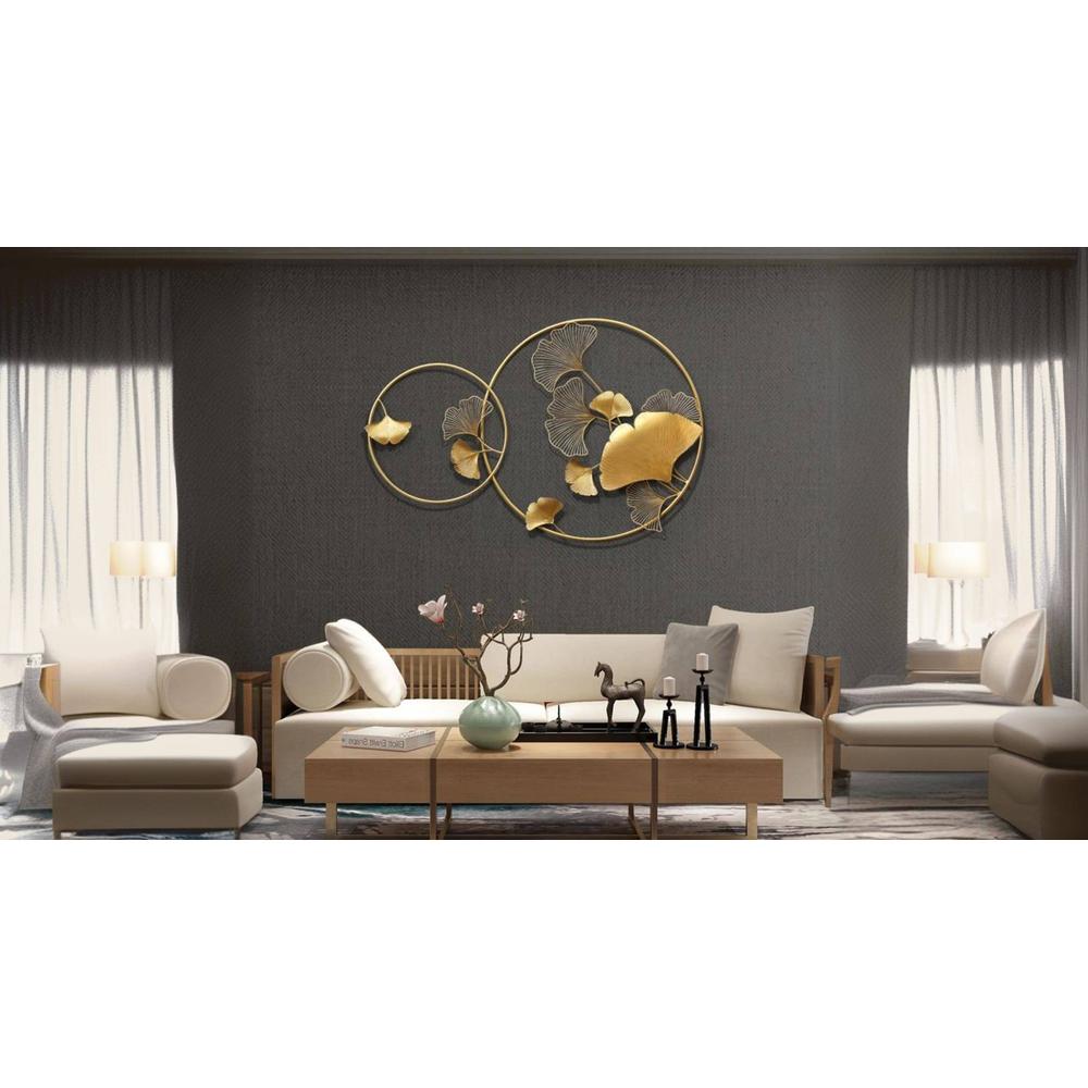 Double circle wall art