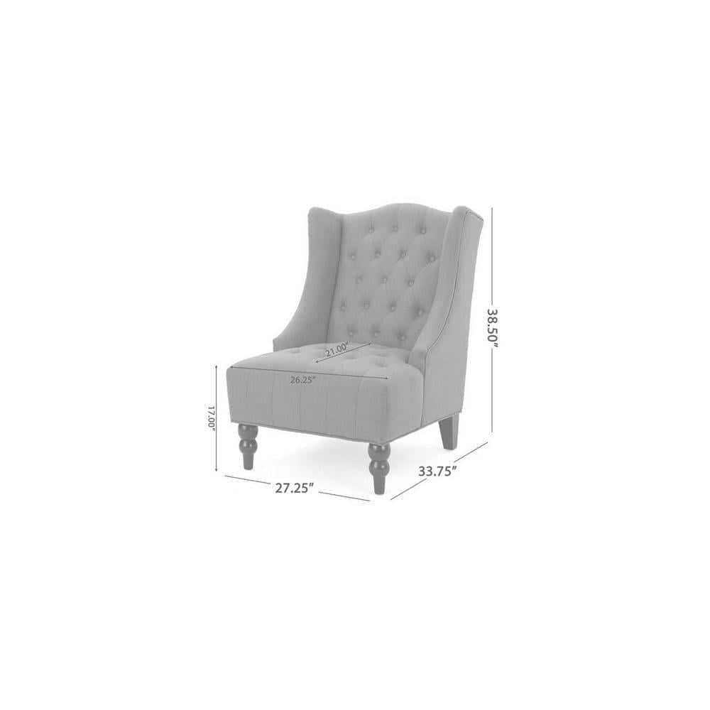 Denny Accent Chair in Grey Colour