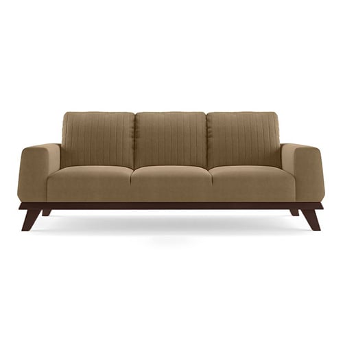 Granada Sofa Set (Colour: Fawn Velvet, Seater: 3+2+1) - Urban Ladder