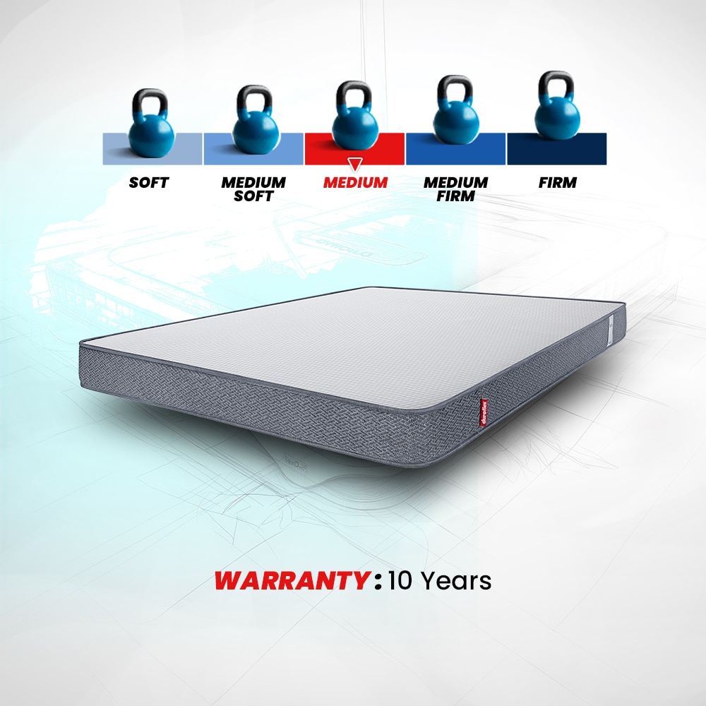 LiveIn - Anti Microbial Fabric Memory Foam Mattress (75 x 30 in, 6 Inches)