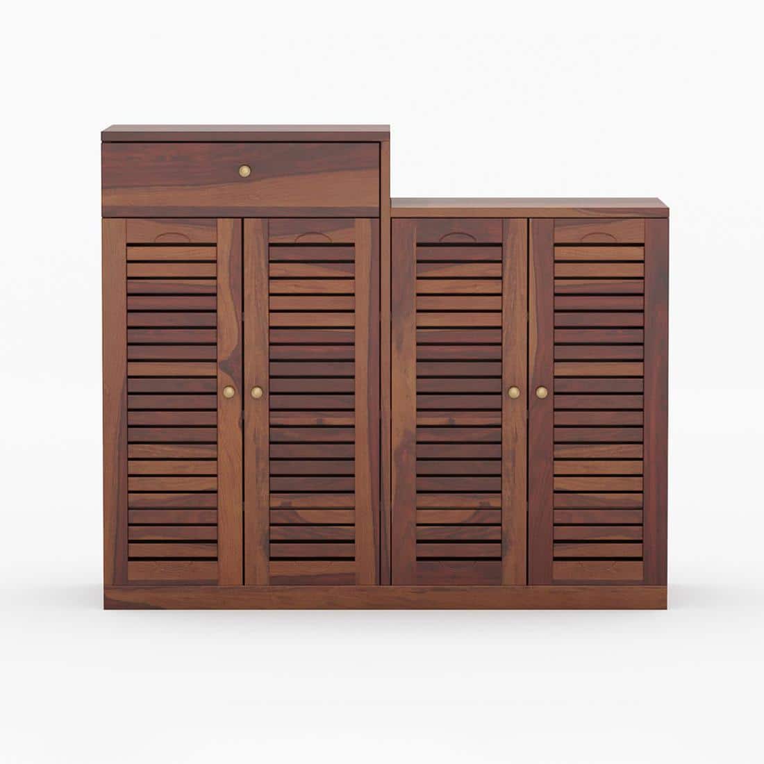 Danta Shoe Rack Of 30 Pairs In Provincial Teak Color