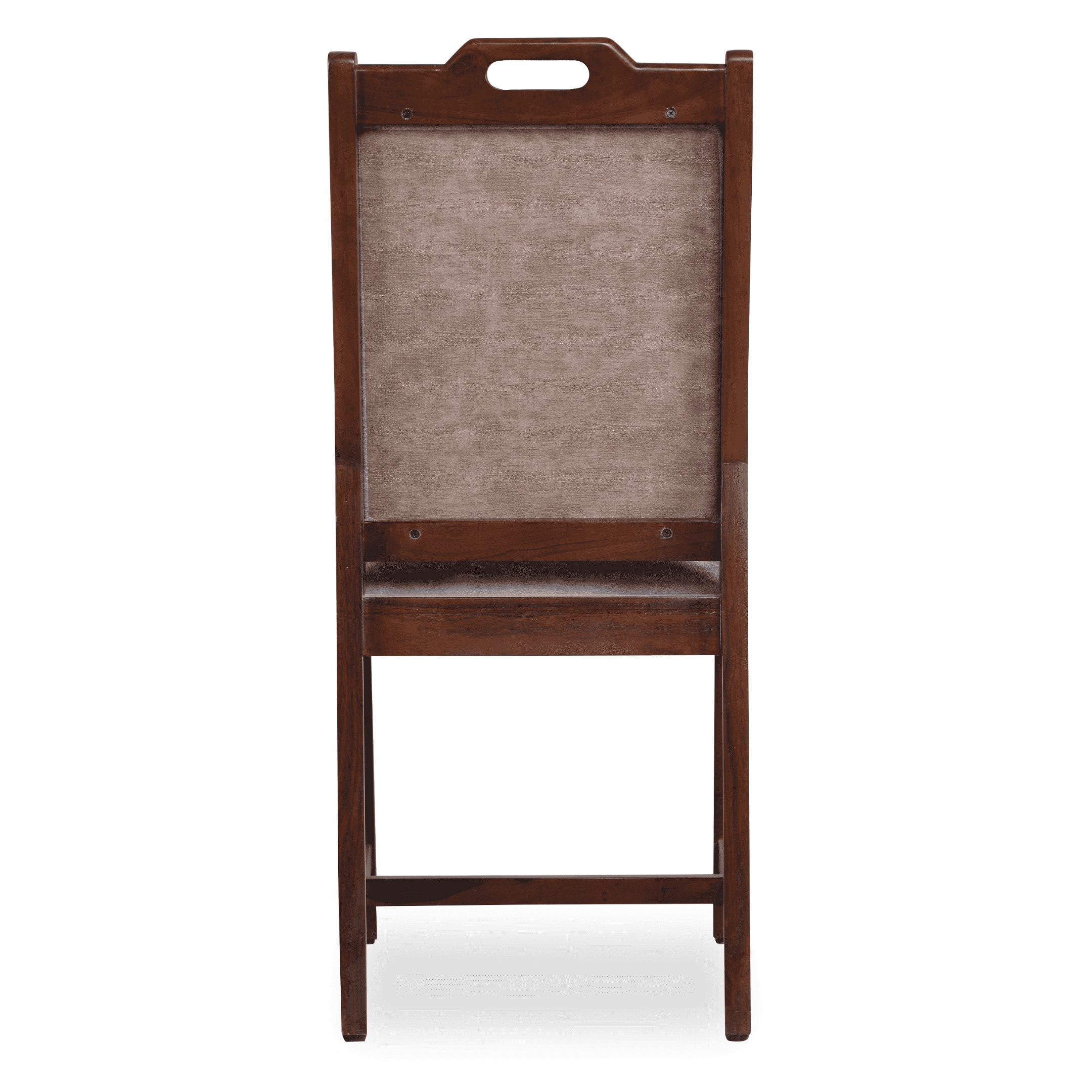 Globally Indian Compact Wooden 6 Seater Dining Table Set – Comfortable 6 Upholstered Seat and Back in Brown Sapphire