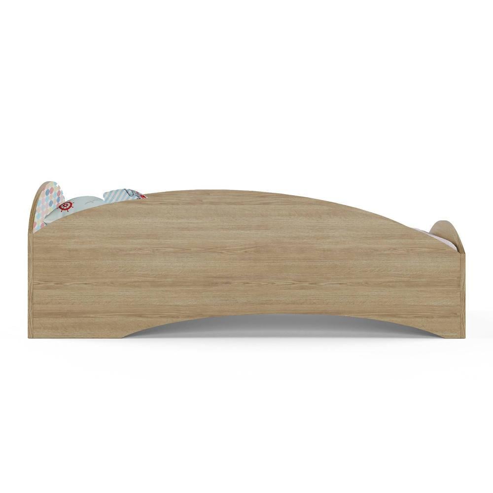 Loopy Loop Engineered Wood Bed in Multi Coloured Colour