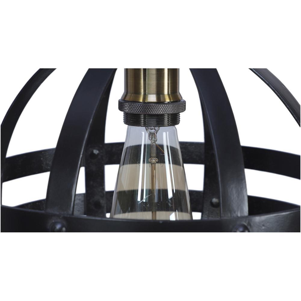 USD Black Metal Hanging Light