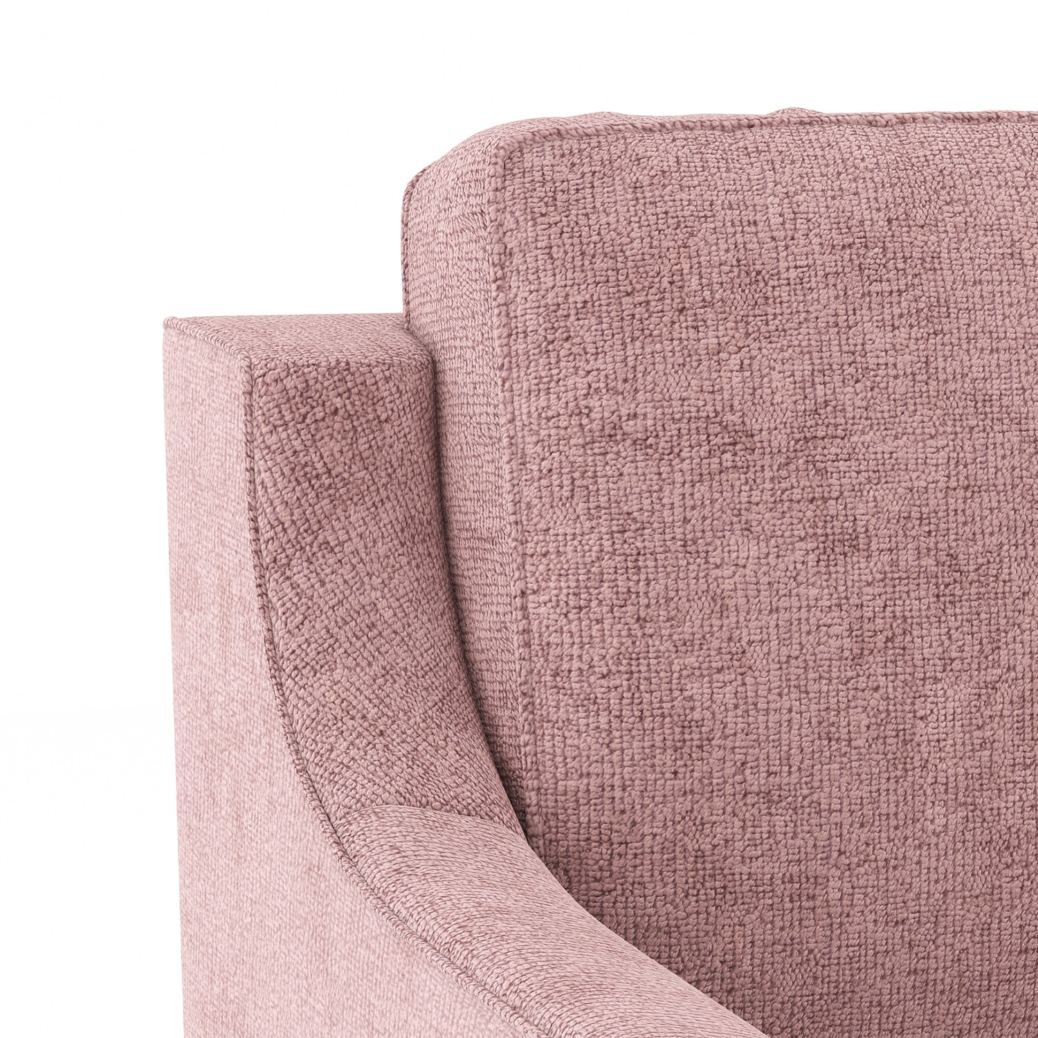 Abbey Sofa (Colour : Desert Rose, Cushion : Hard, Seating Capacity : 2 Seater)