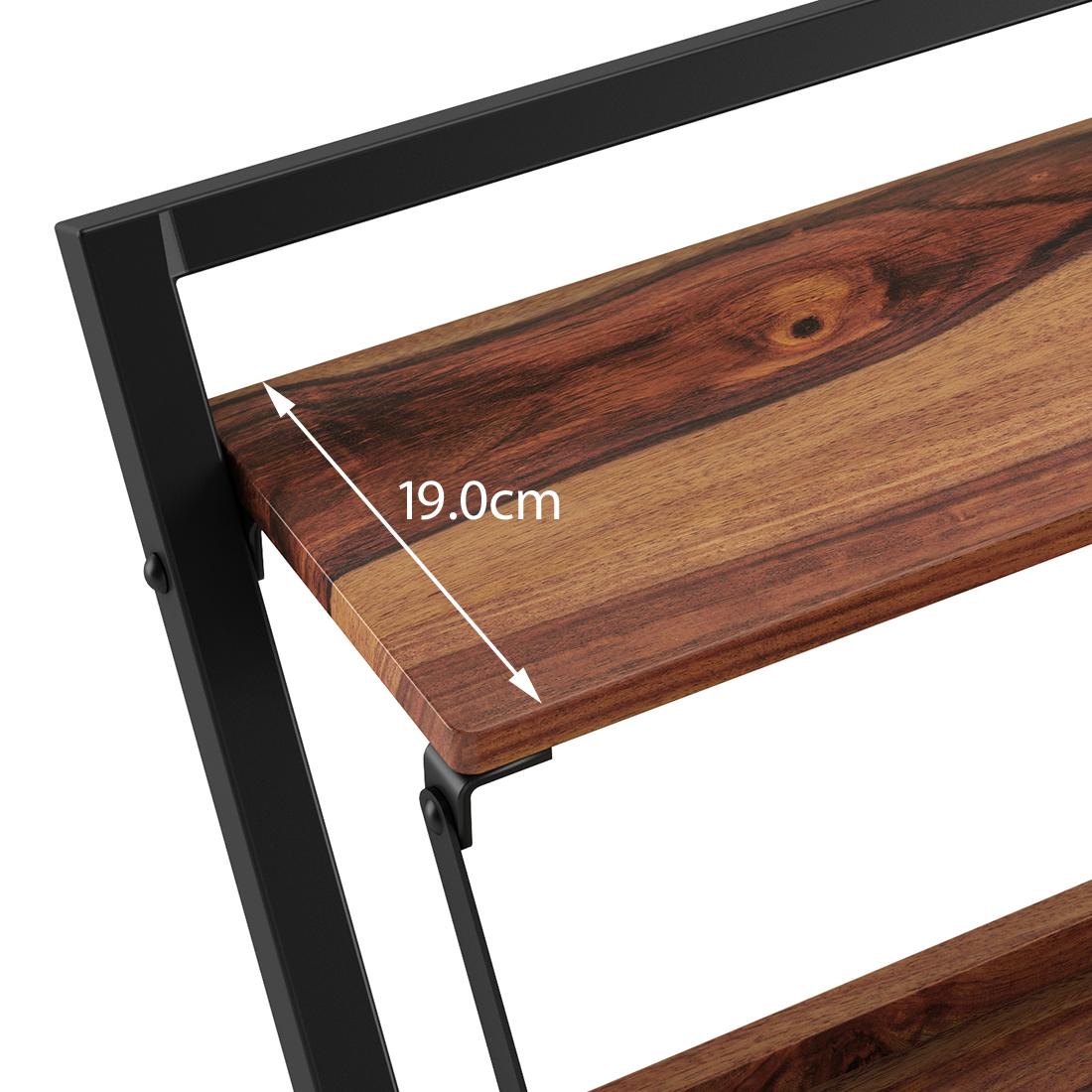 Bruno Solid Wood Study Table in Teak Finish