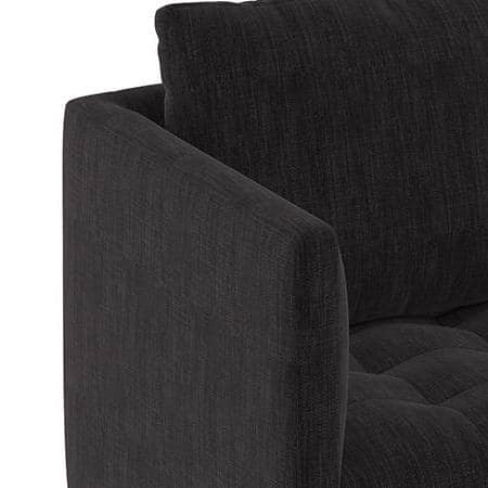 Florence Premium 1 Seater Fabric Sofa in Graphite Grey Colour