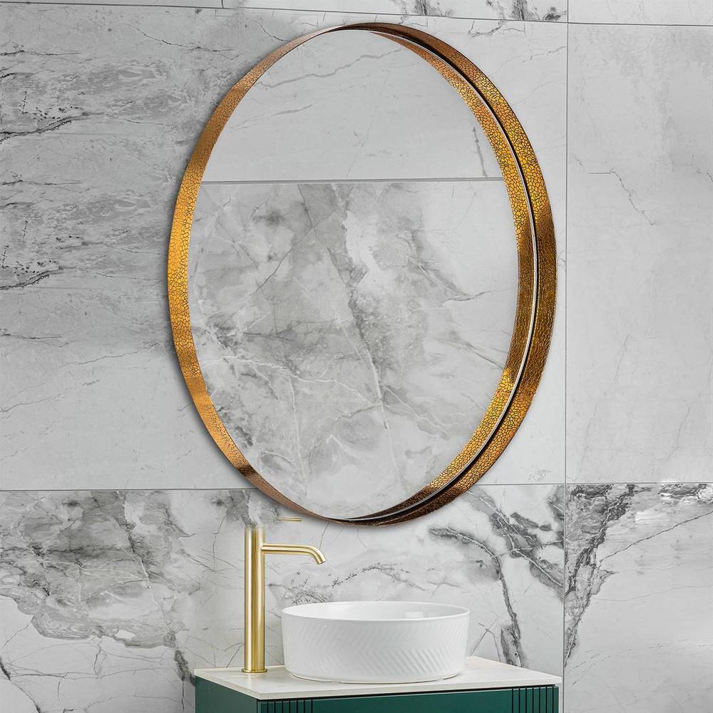 Brass Etching Stainless Wall Mirror