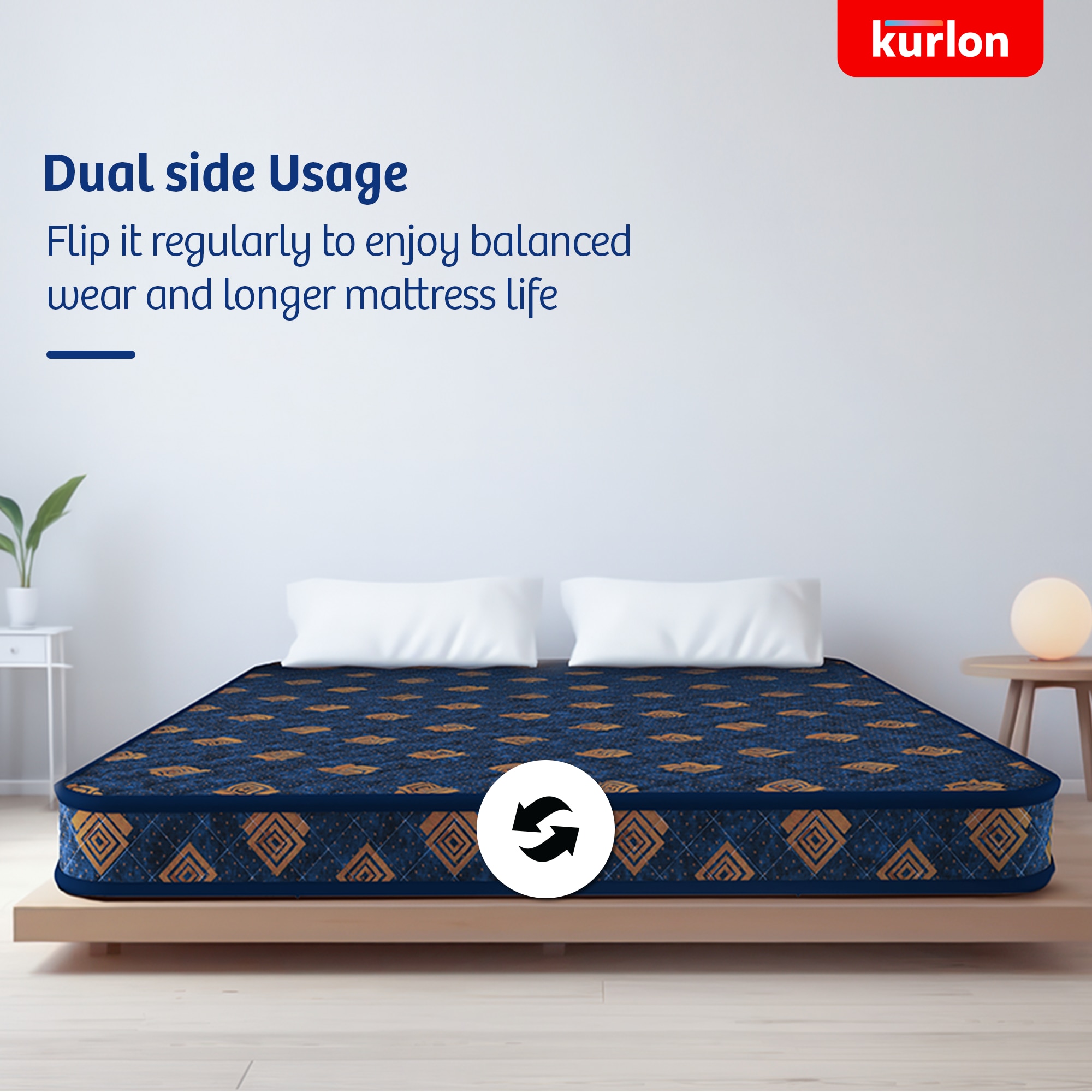 KURLON Easystar Mattress 4 inch Queen PU Foam Mattress (L x W: 75 inch x 60 inch)