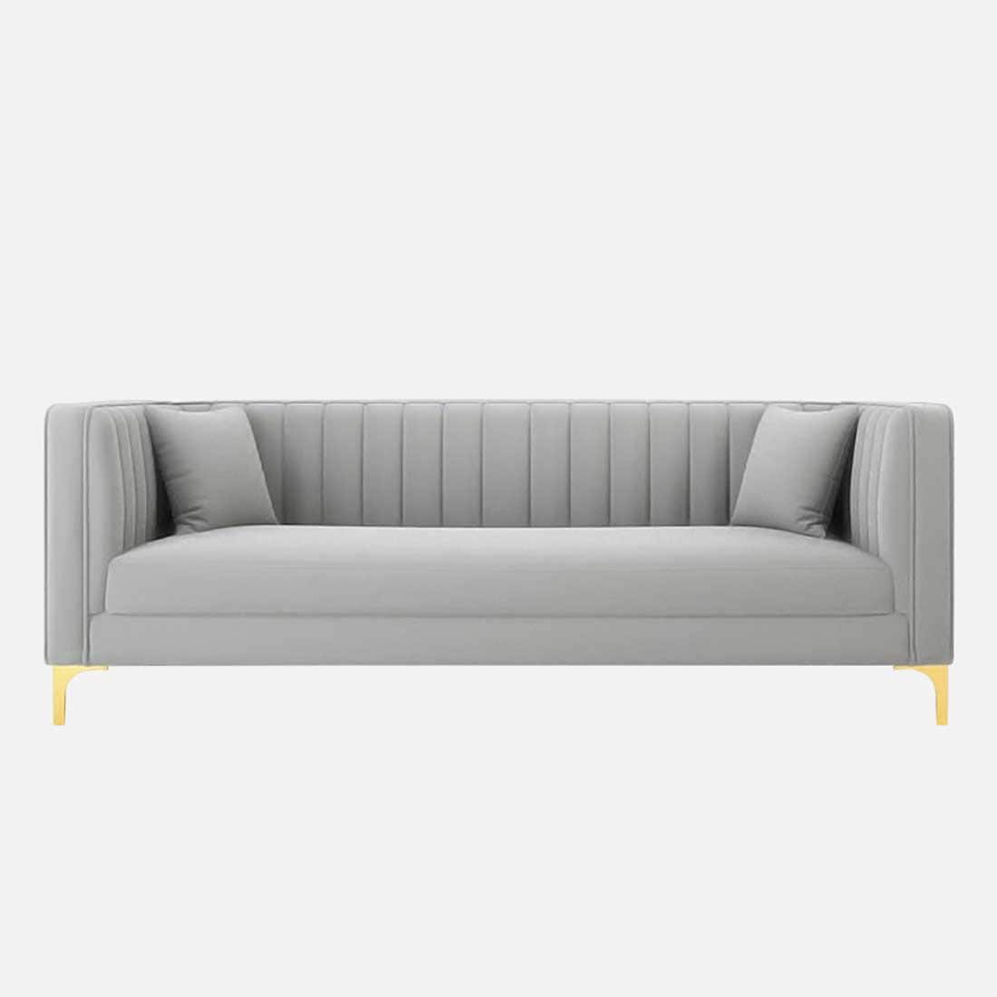 Tuxedo Fabric Sofa (Grey)