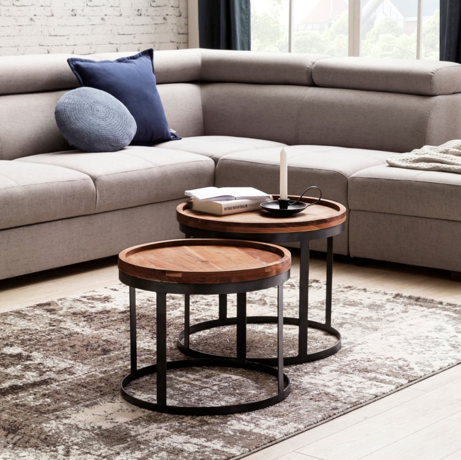 Birxton Solid Wood Nested Tables - Set of 2