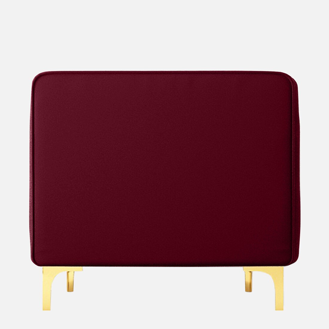 Texude Velvet 1 Seater Sofa in Maroon Colour