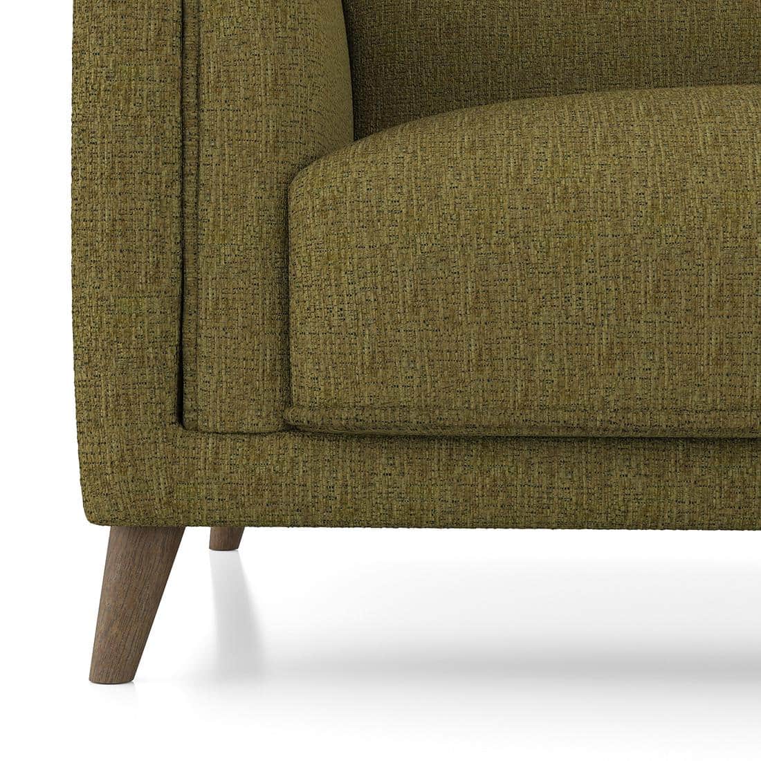 Diana 3 Seater Fabric Sofa In Olive Green Colour