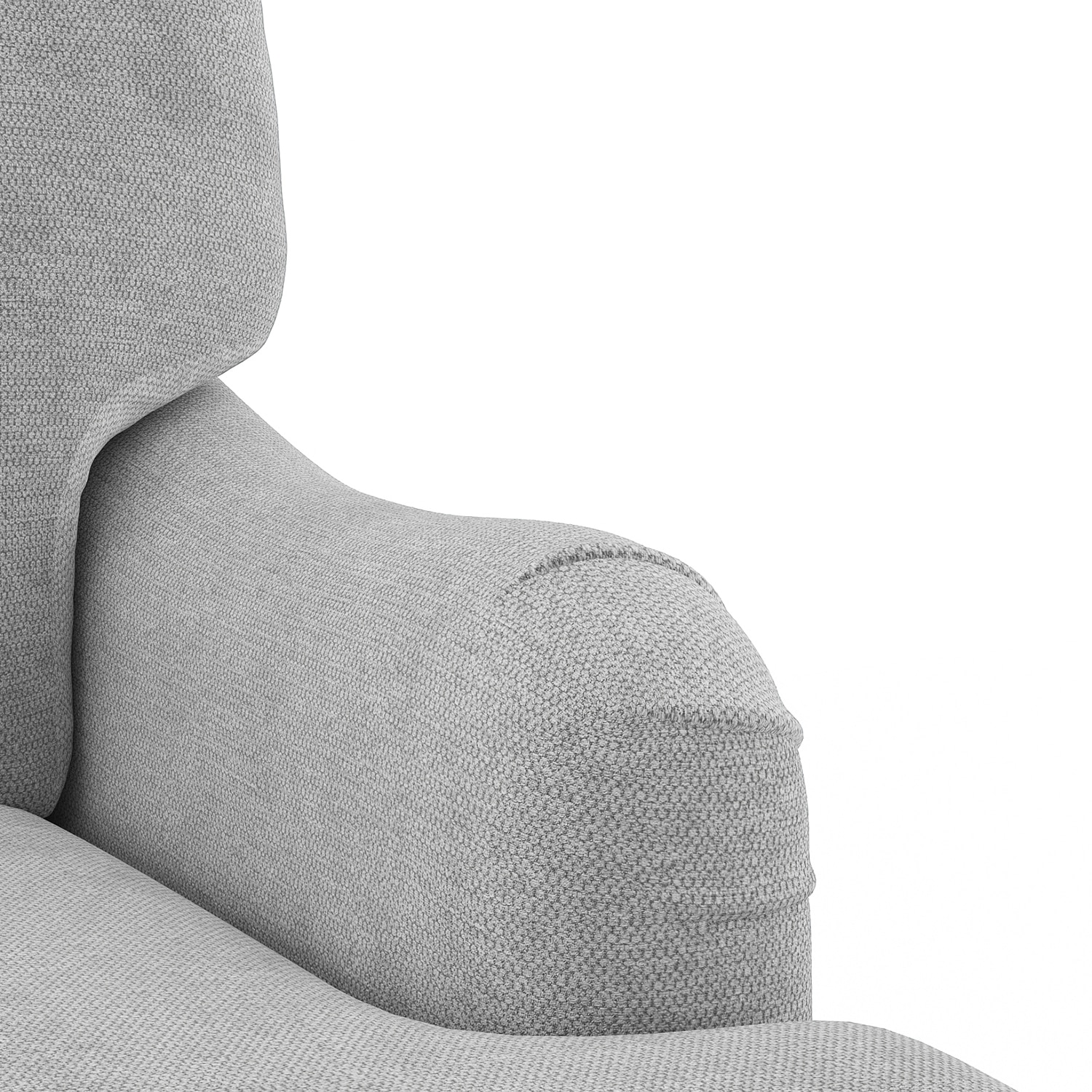 Ophelia 1 Seater Fabric Sofa In Granite Weave