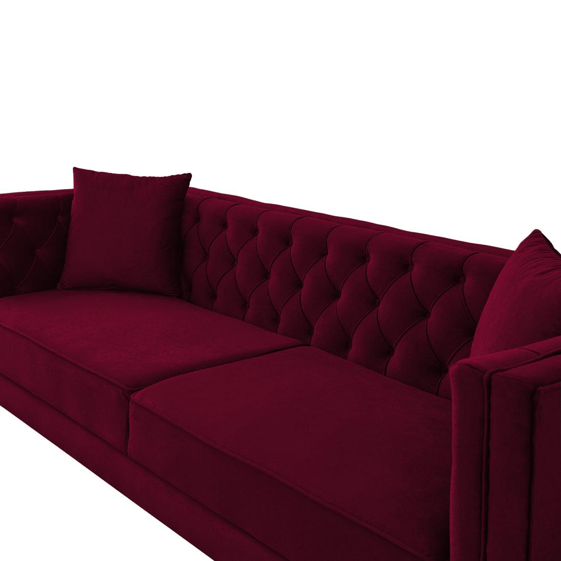 Haruko Fabric Sofa - Maroon