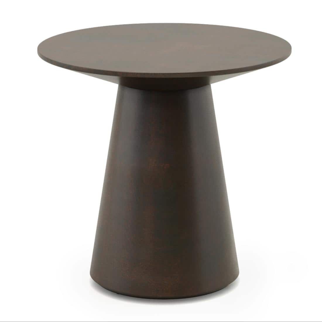 Odin Solid Wood Side Table in Mocha Walnut Finish