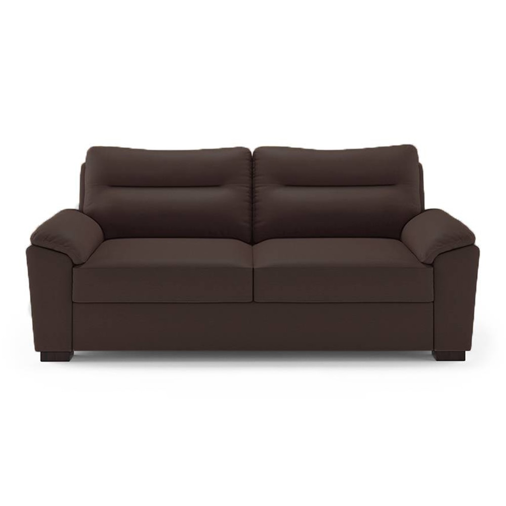 Adelaide 3 Seater Leatherette Sofa in Chocolate Colour