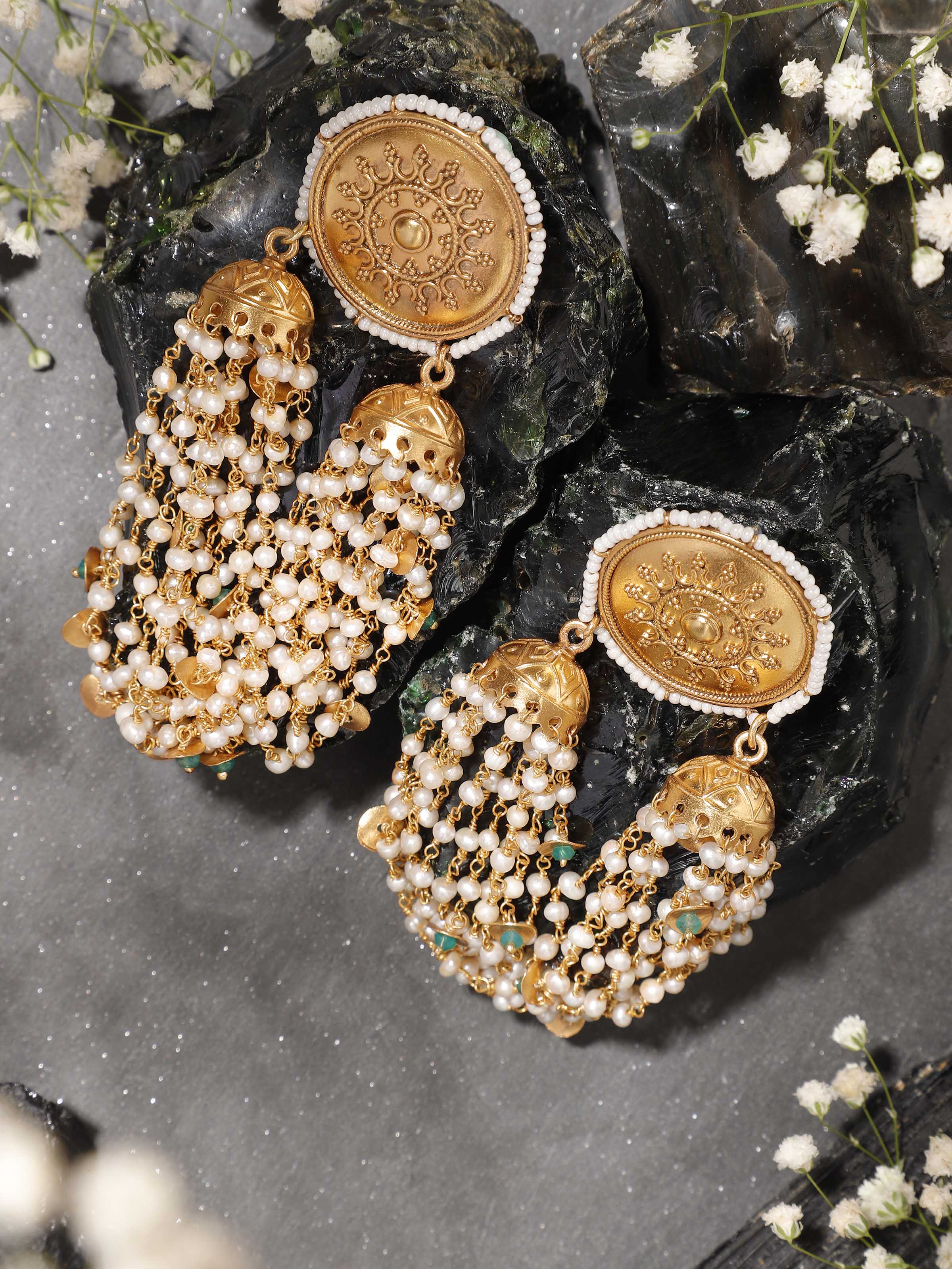 Close-up showing the intricate silver work and refined finish