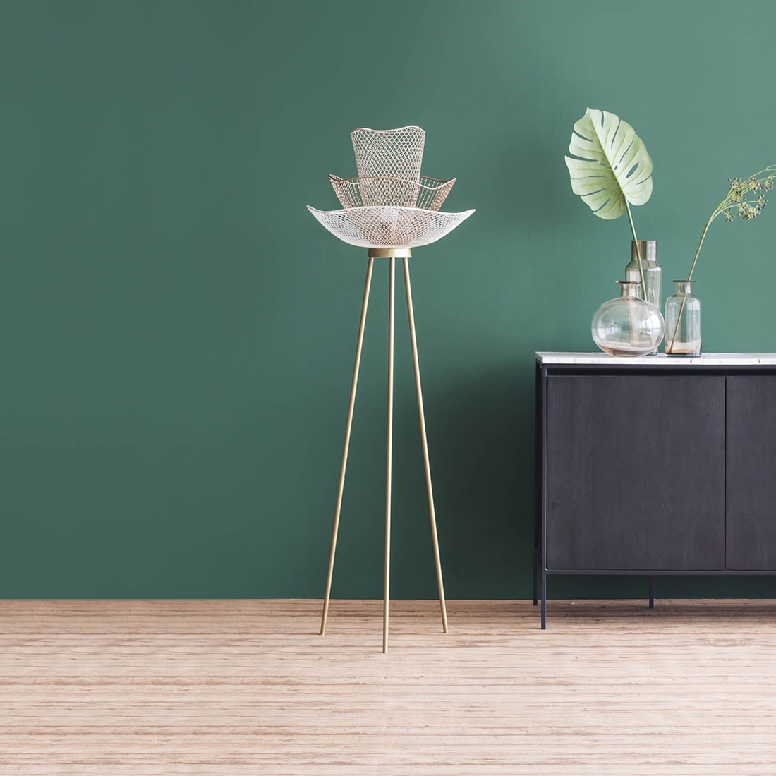 Mallawi Handcrafted Floor Lamp - Orange Tree