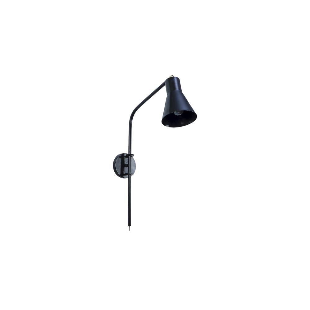 Swing Black Metal Wall Light