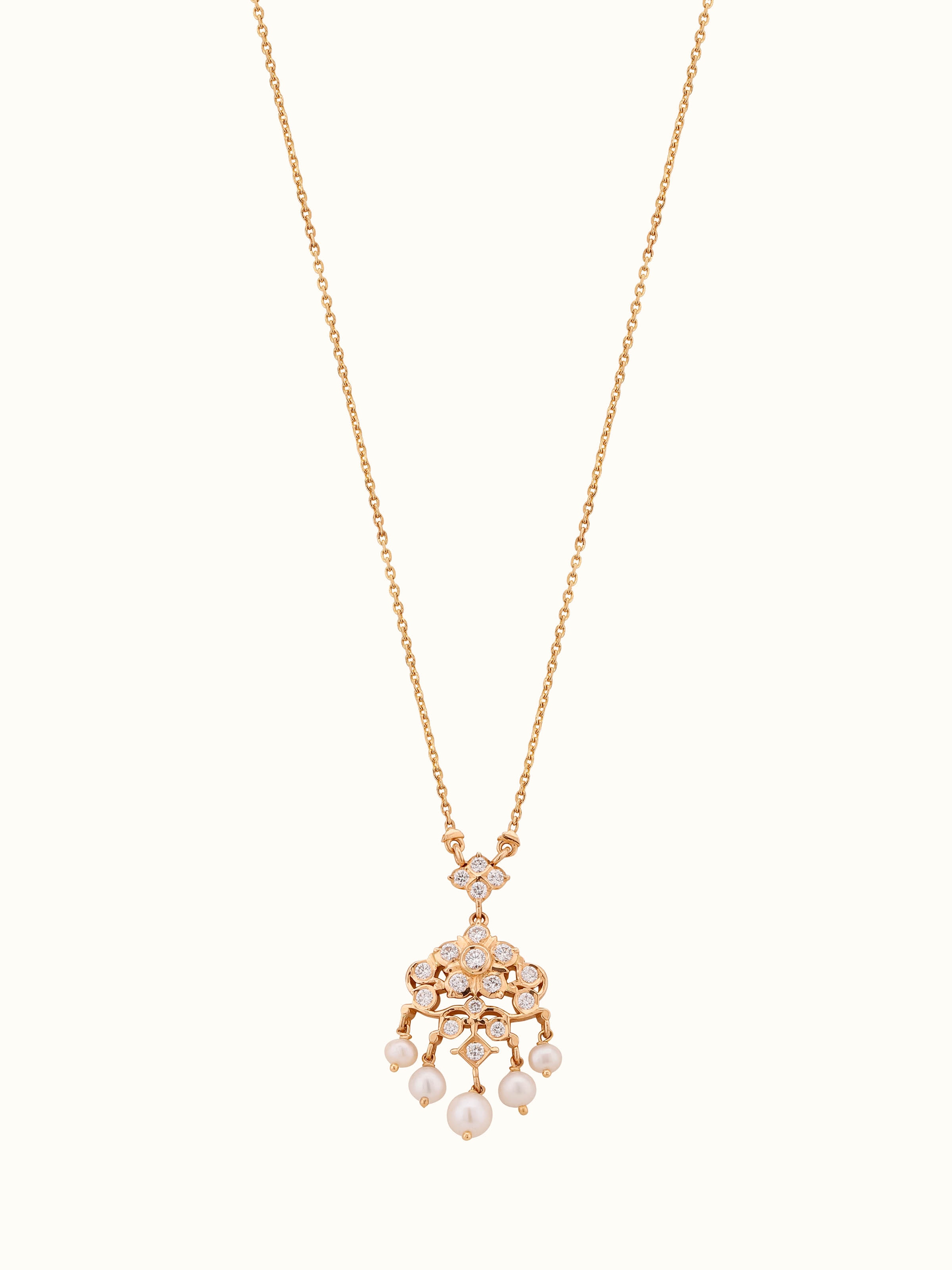 Close-setting 22 Karat Gold Collar Necklace