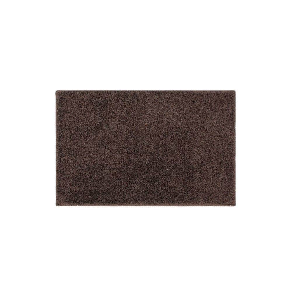 Sariyah Brown Solid Natural Fiber 23x15 inches Anti-Skid Bath Mat