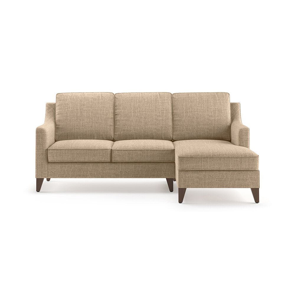 Abbey Sectional Sofa (Colour : Sandshell Beige, Cushion : Hard, Seater : Right Aligned 2 Seater + Right Aligned Chaise)