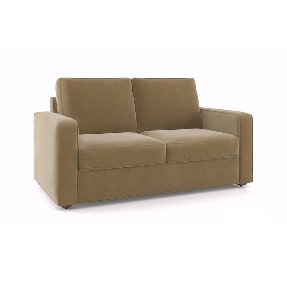 Apollo Sofa Set (Colour : Fawn Velvet, Cushion : Hard, Back Type : Regular, Seater : 2+1+1) - Urban Ladder