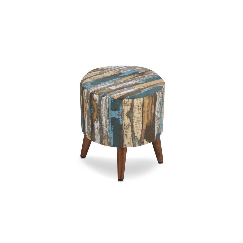 Jack Solid Wood  Ottomon in  Multicolor Colour