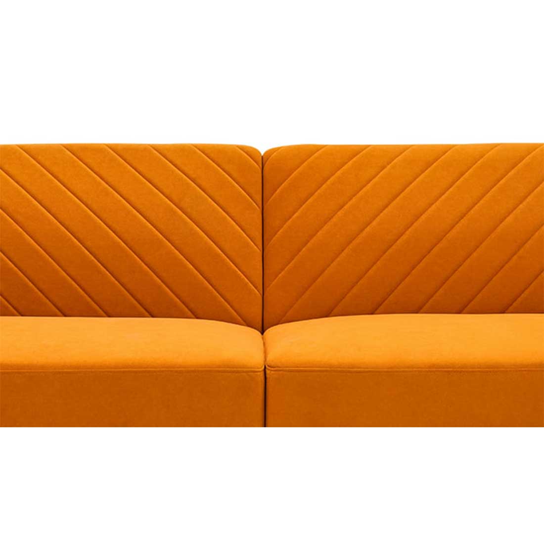Versatile 3 Seater Sofa Cum Bed In Orange Color