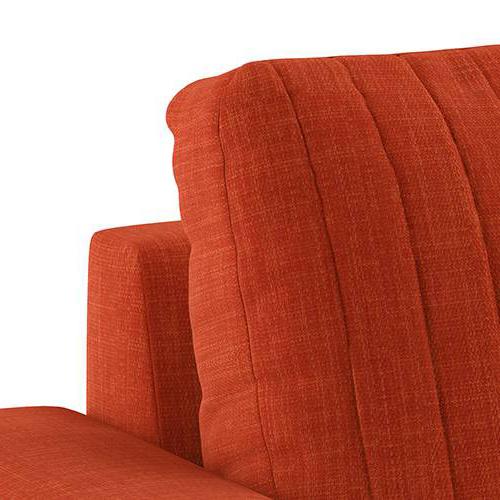 Granada Premium 3 Seater Fabric Sofa in Lava Colour