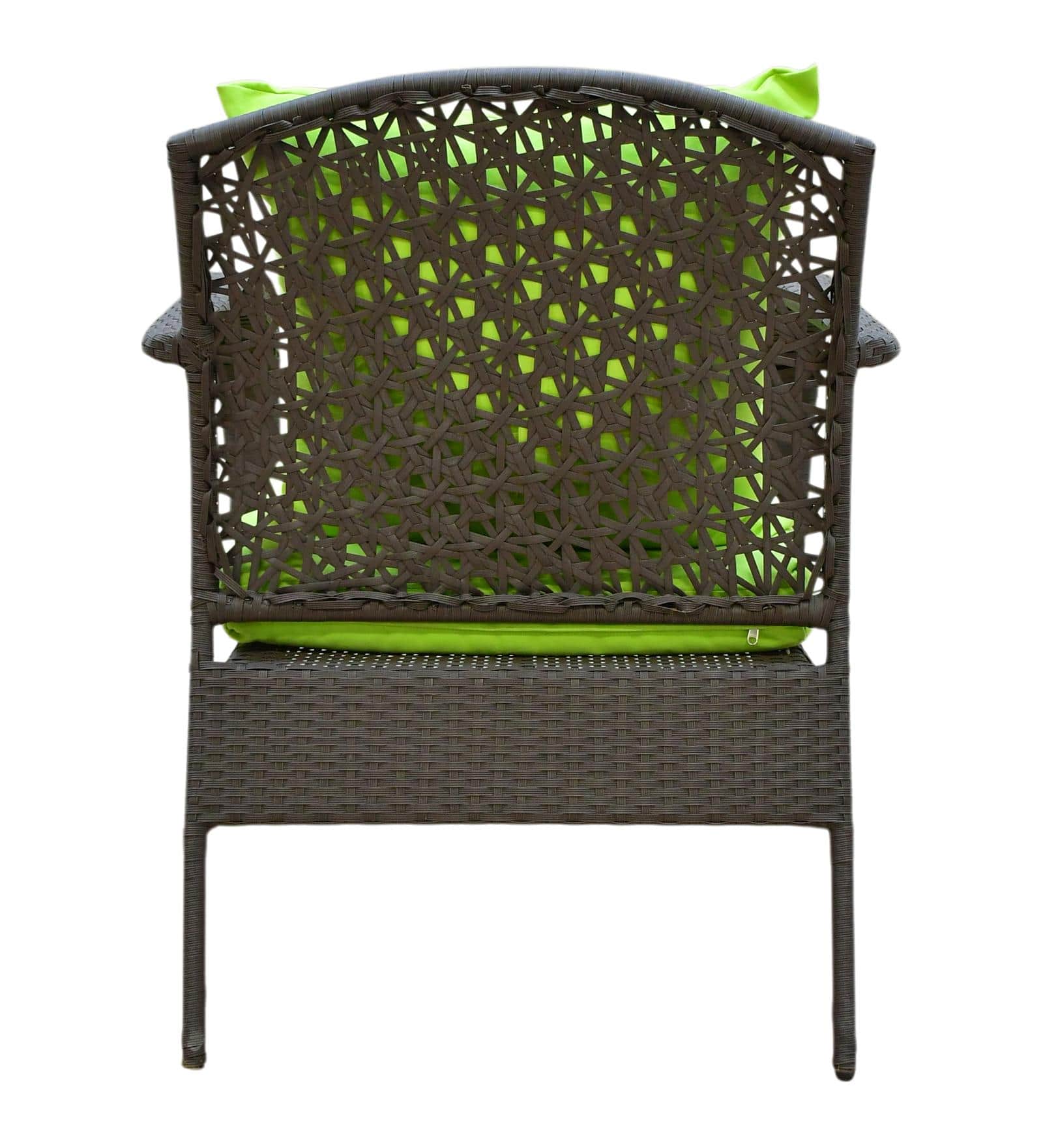 Dijon 2+1+1 Seater Wicker Sofa Set in White Colour