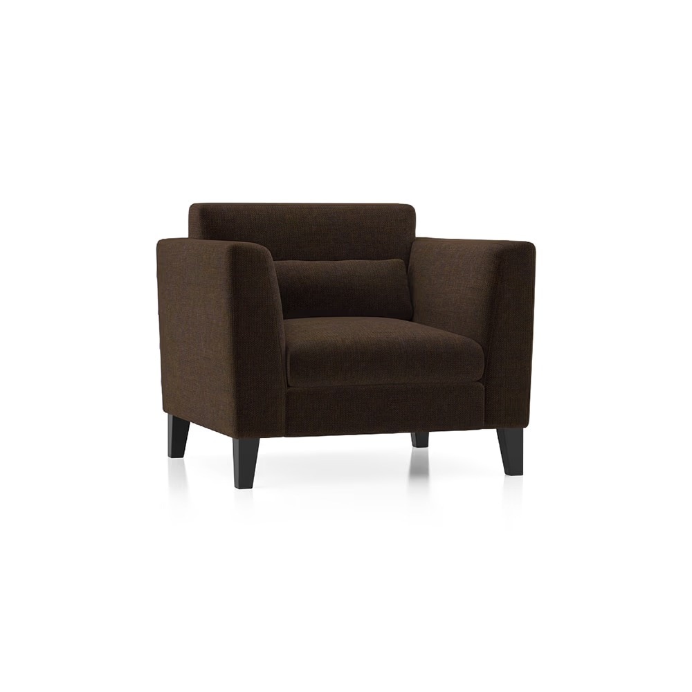 Lewis Sofa (Colour : Dark Earth, Cushion : Hard, Seater : 3+1+1)