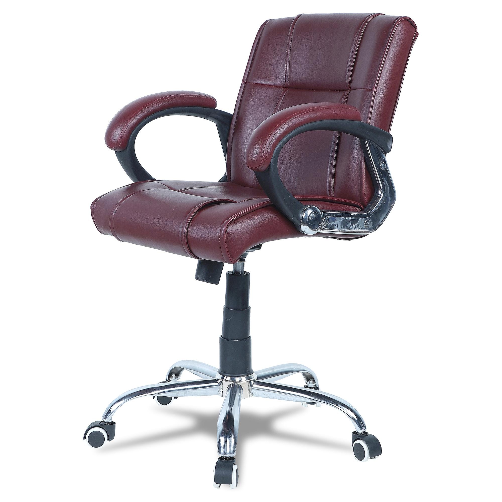 Ammoreavolea Mid Back Executive Chair in Ten Brown Colour