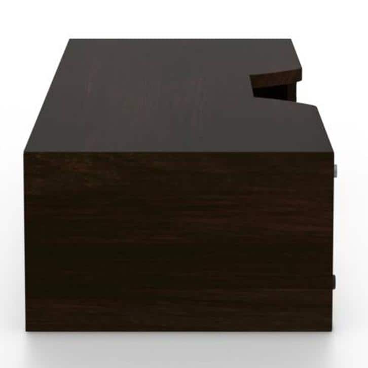 Sawyer Solid Wood Wall Mounted TV Unit in Mahogany Finish